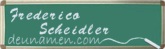 Frederico Scheidler Visitenkarte